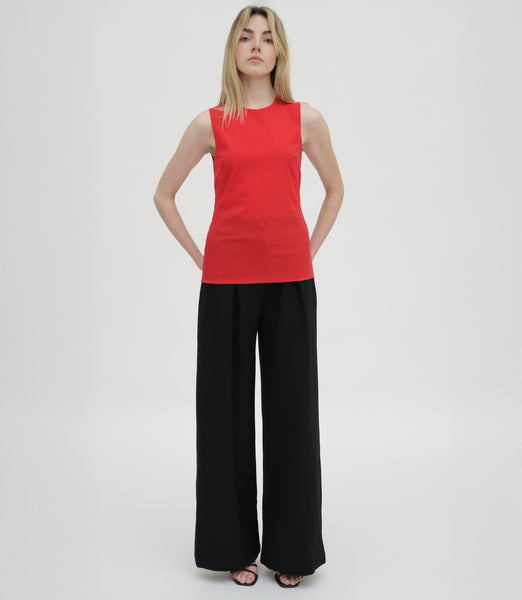 FITTED CREWNECK TANK TOP – Rosetta Getty