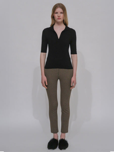 CROPPED SKINNY PANT - HOUNDSTOOTH – Rosetta Getty