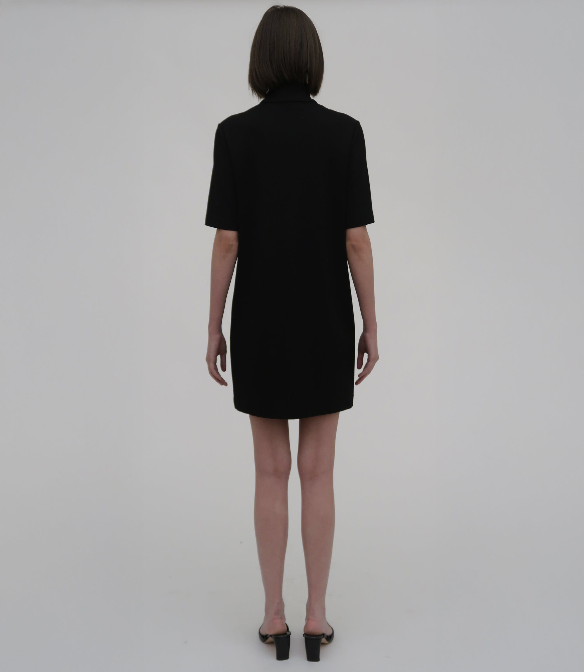 Rosetta Getty | ZIP-UP Shift Dress | S | Black Rosetta Getty | ZIP-UP Shift Dress | S | Black