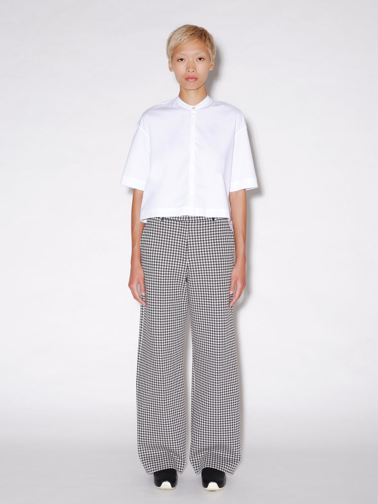 CROPPED OVERSIZED SHIRT - SOLID POPLIN