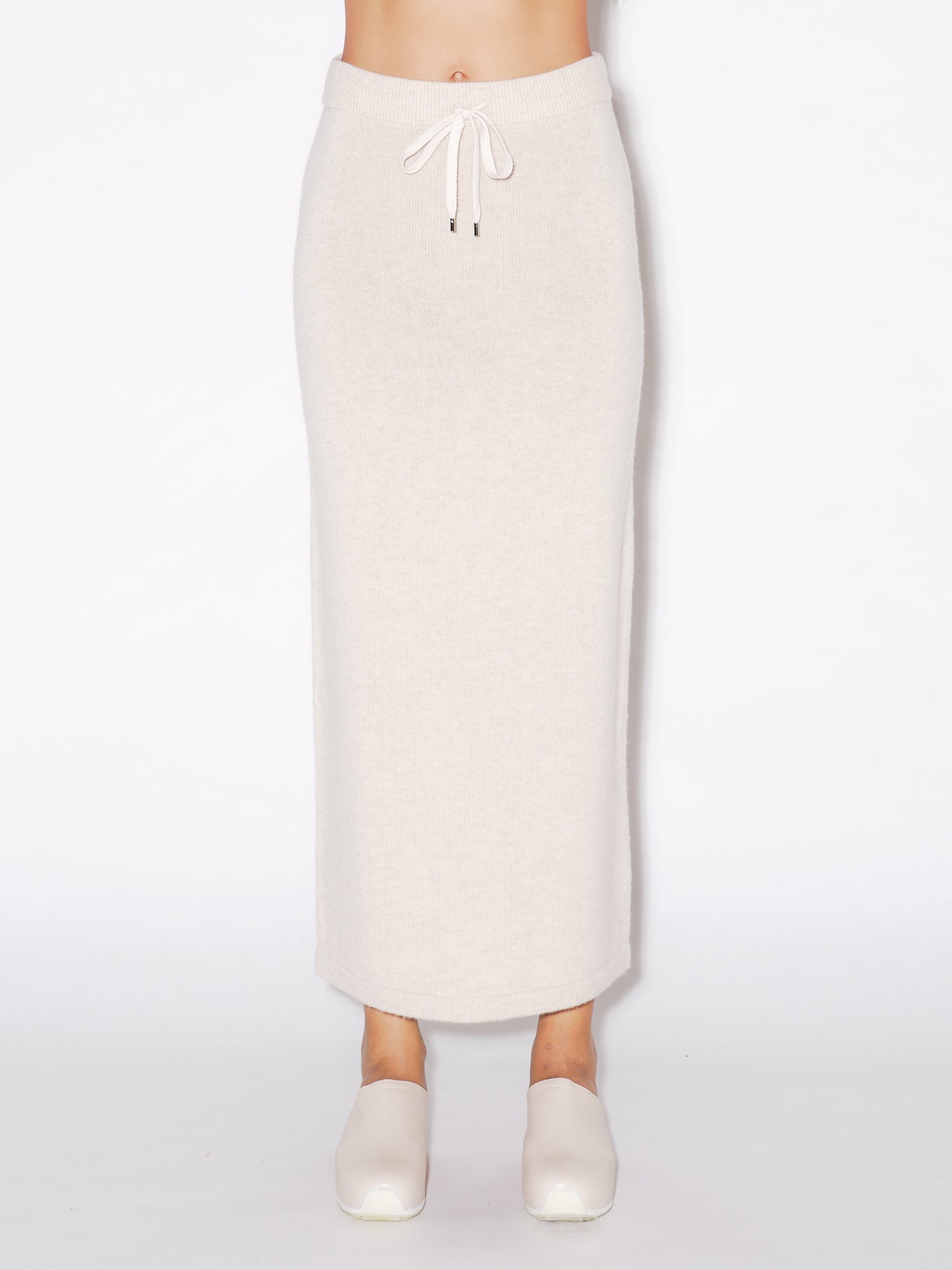 Drawstring sweat cheap skirt midi