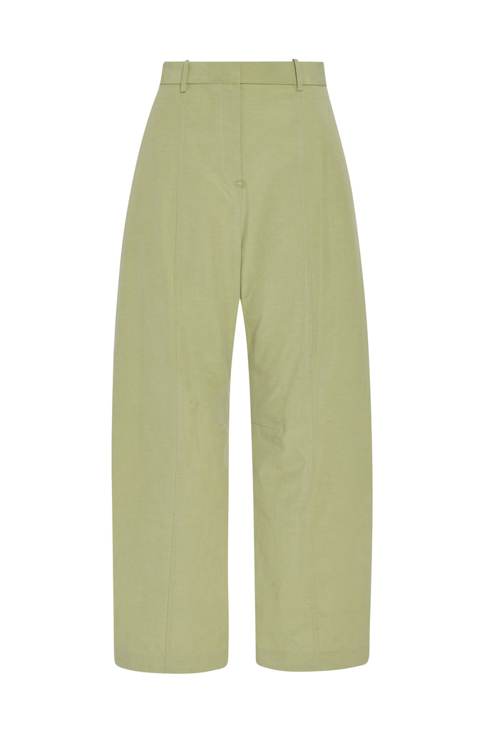 STRAIGHT TAPER TAB PANT - FLUID POPLIN