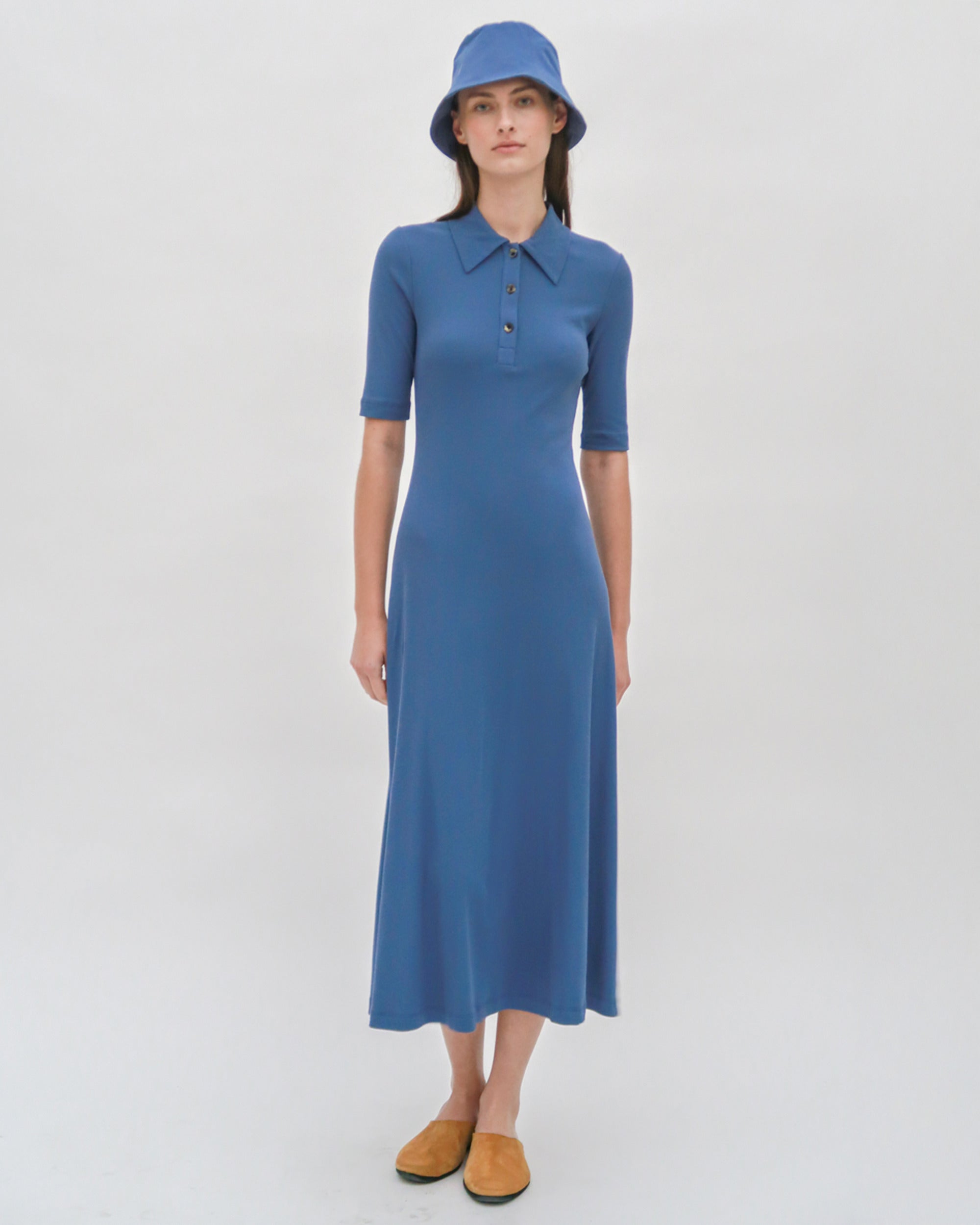 Rosetta Getty | Polo Dress | XS | Blue Rosetta Getty | Polo Dress | XS | Blue