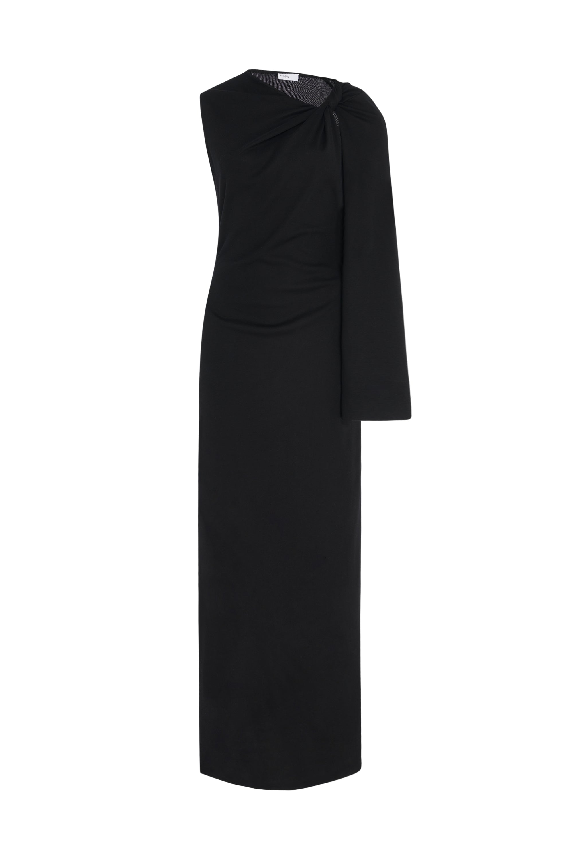 TWIST CAPE MAXI DRESS XXL / Black TWIST CAPE MAXI DRESS XXL / Black