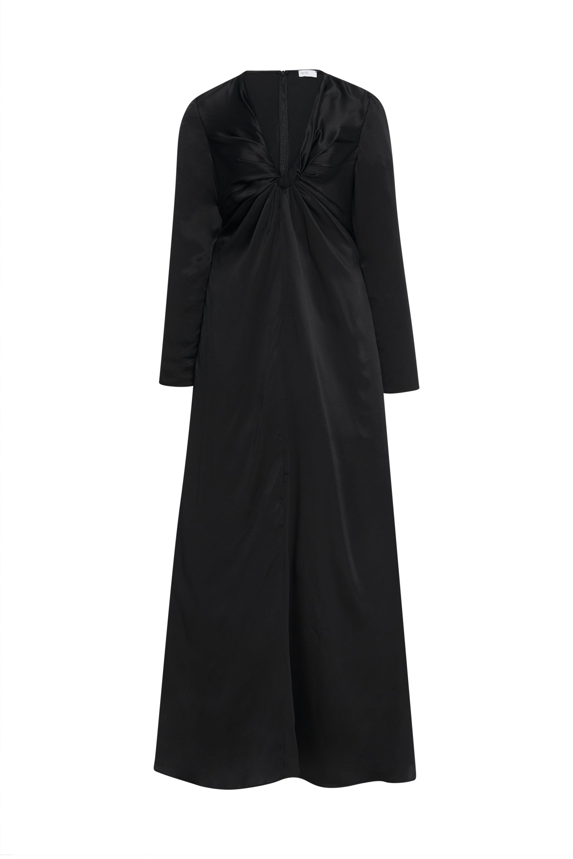 twist front long sleeve dress Long Sleeve Twist Front Midi Dress