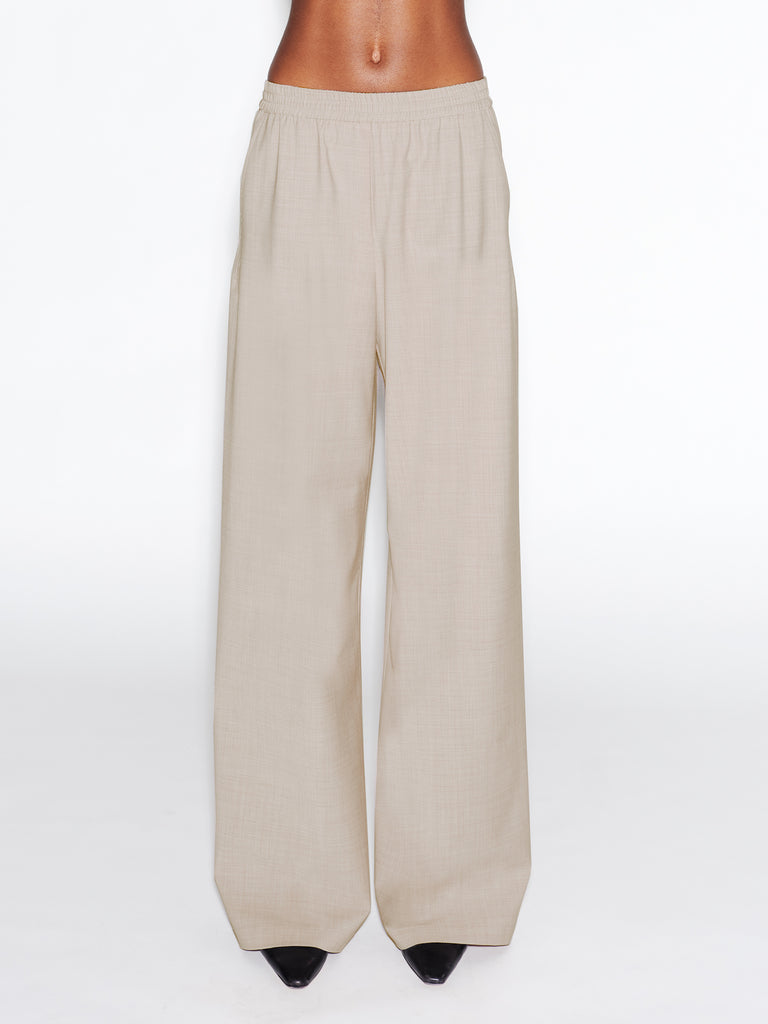 RELAXED PULL ON PANT- STRETCH TROPICAL WOOL