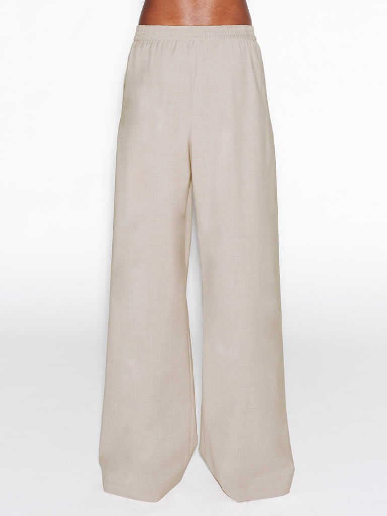 RELAXED PULL ON PANT- STRETCH TROPICAL WOOL