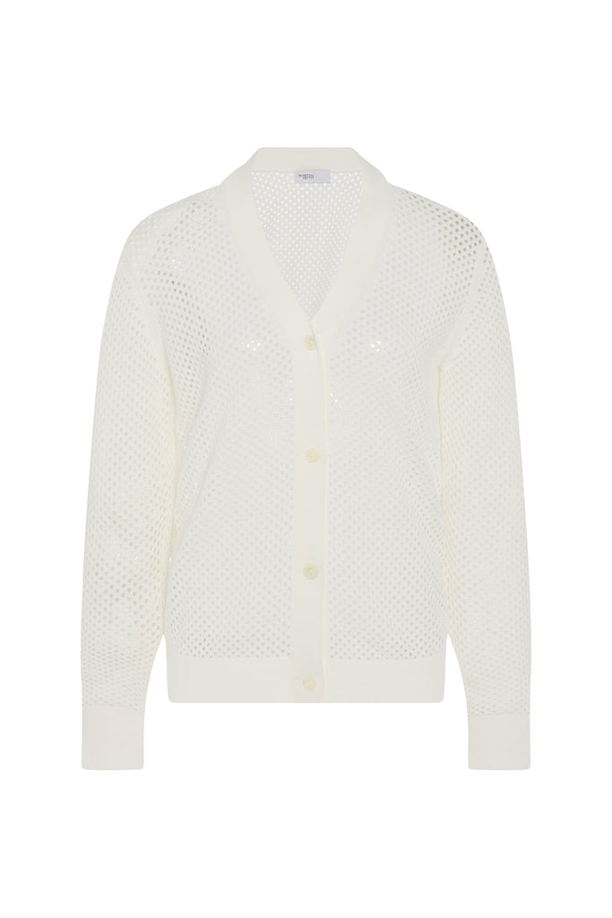 MESH POINTELLE CARDIGAN