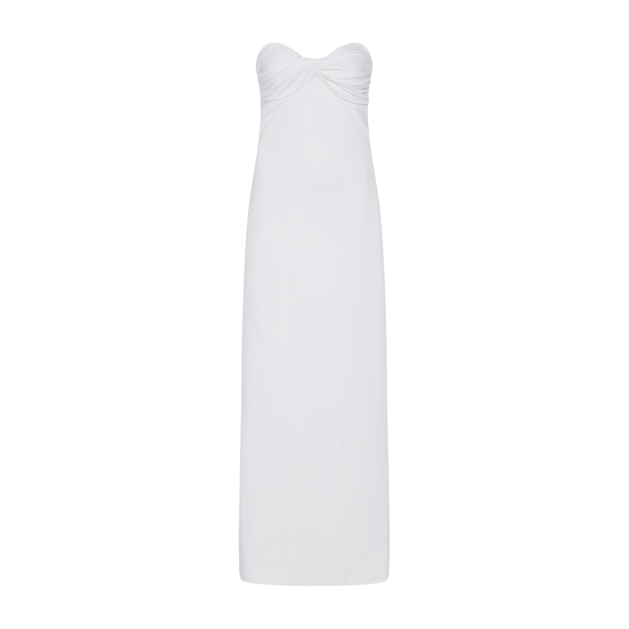 white strapless slip dress TWIST STRAPLESS DRESS L / White white strapless slip dress TWIST STRAPLESS DRESS L / White