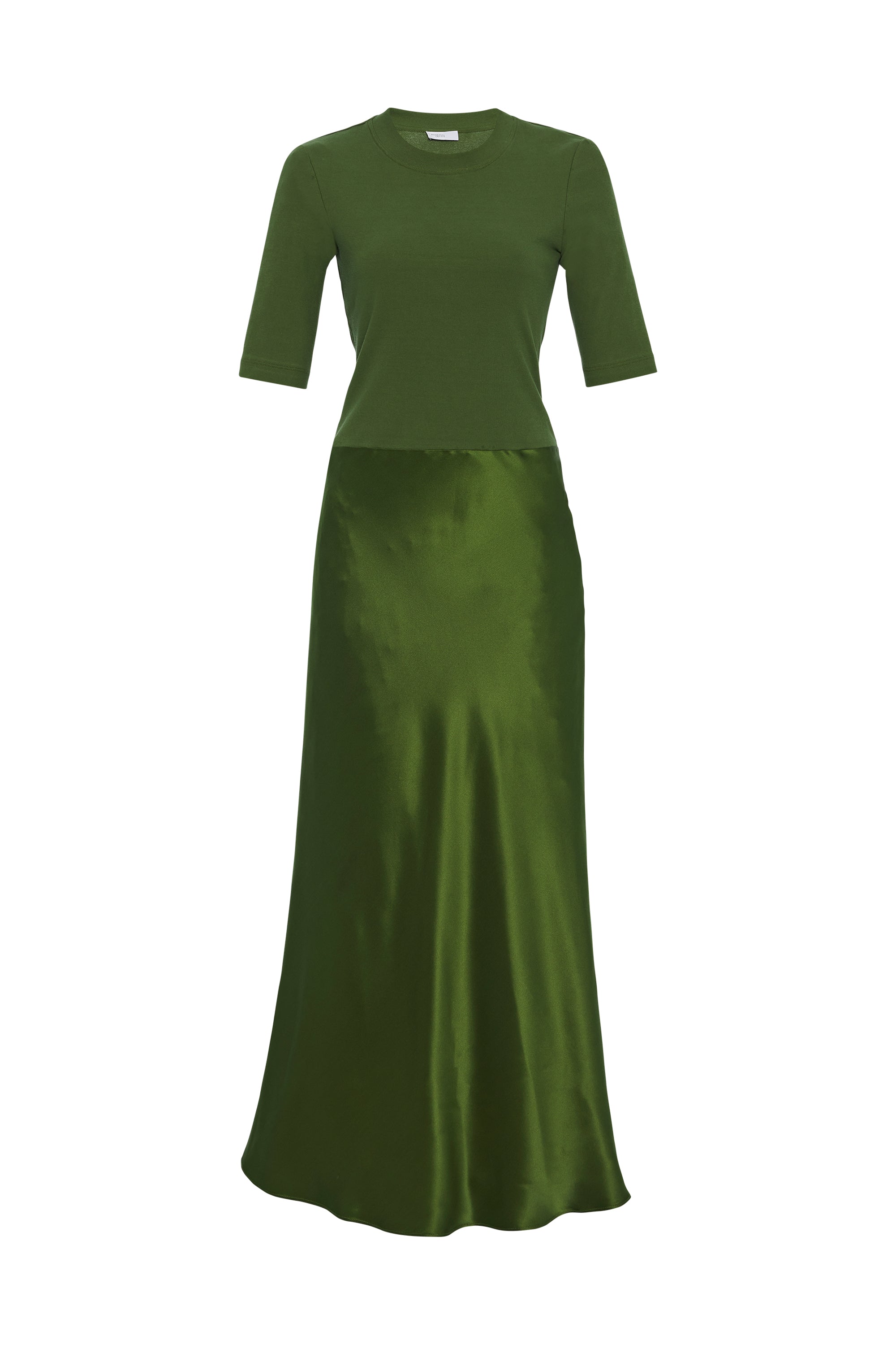 Rosetta Getty | Combo T-Shirt Dress | Xs | Green Rosetta Getty | Combo T-Shirt Dress | Xs | Green