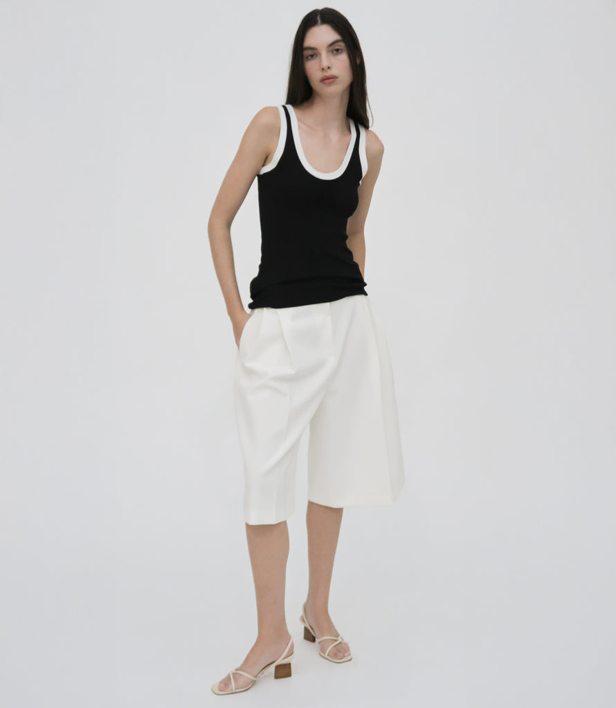 CONTRAST RIB TANK – Rosetta Getty