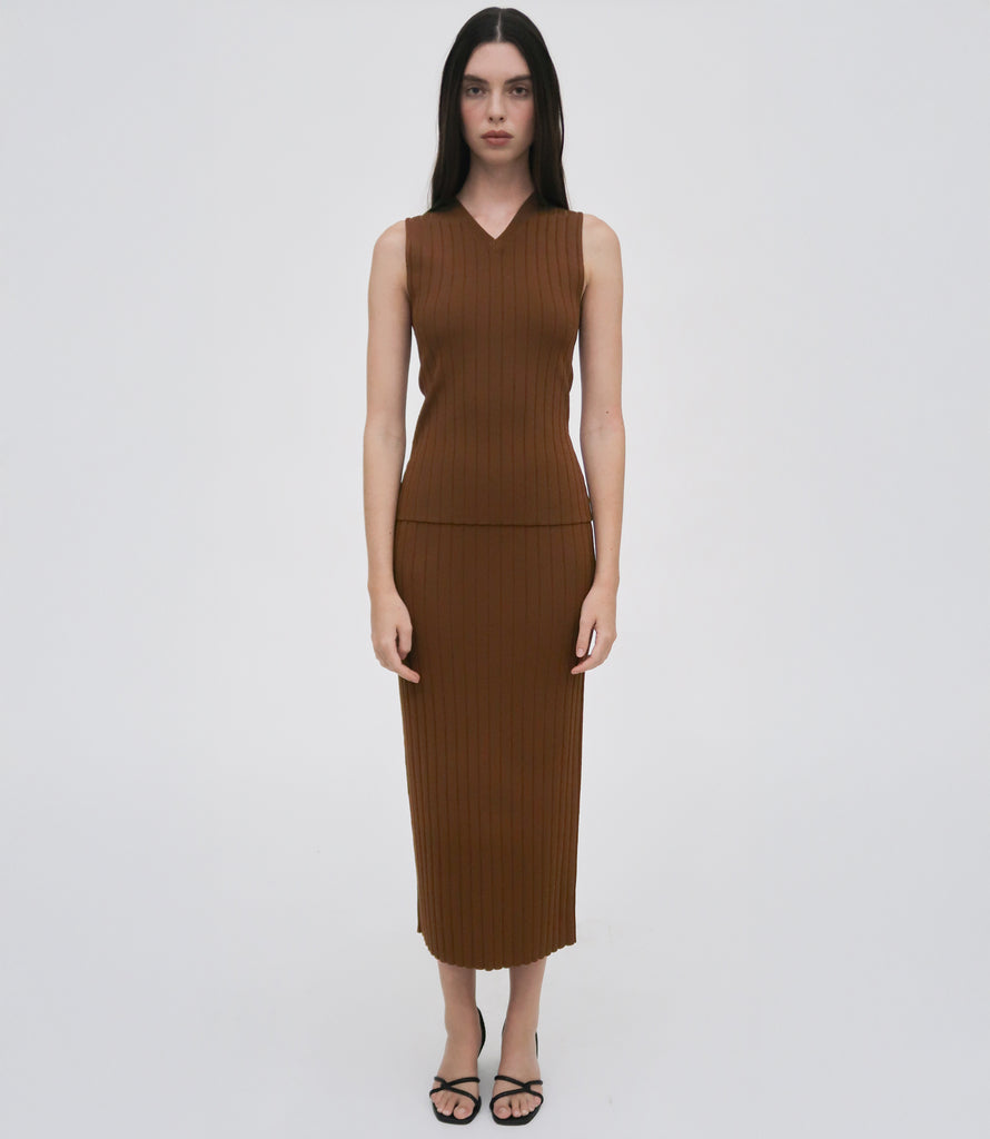 brown sweater vest dress Icon Sweater Vest Dress