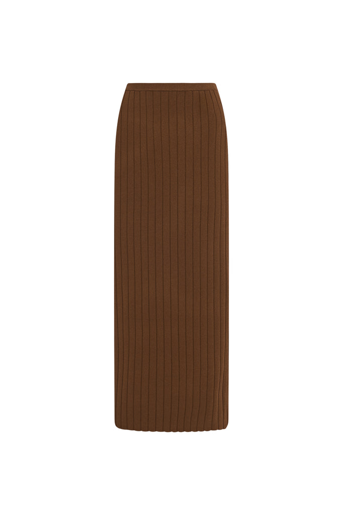 RIB MIDI SKIRT