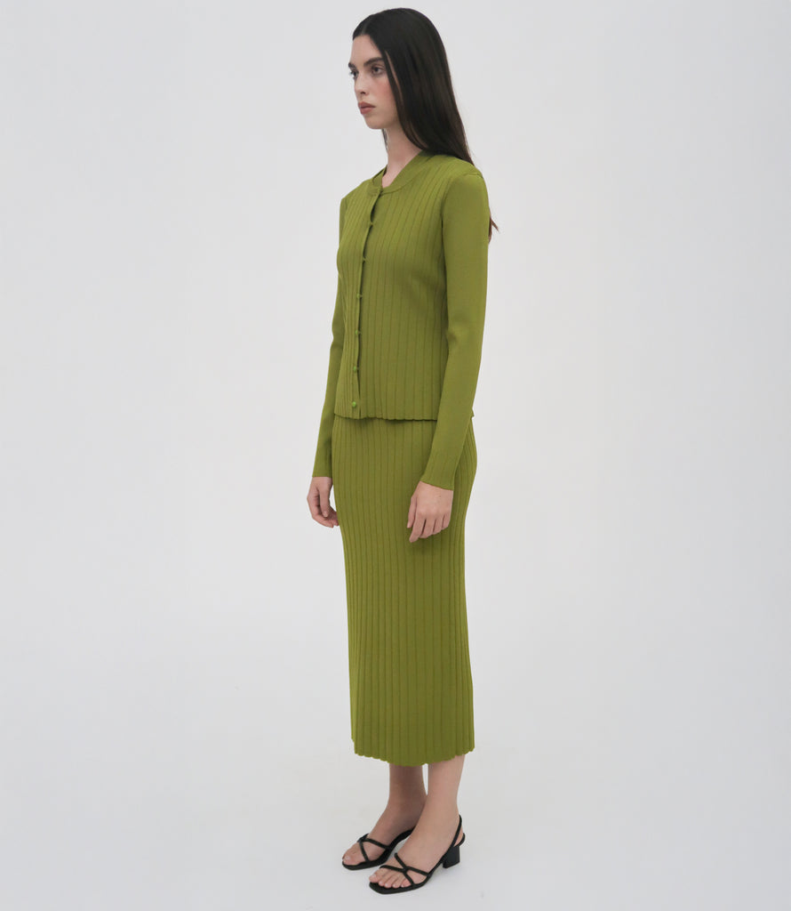 RIB CARDIGAN