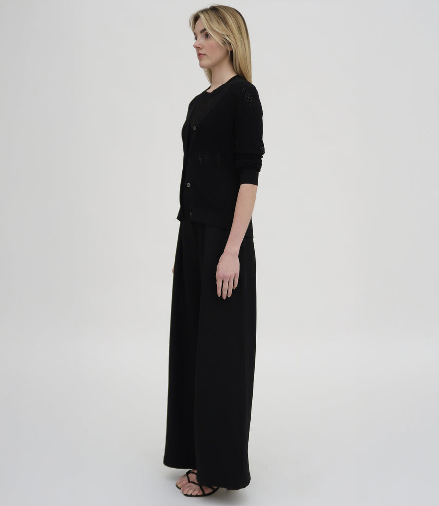 MESH POINTELLE CARDIGAN