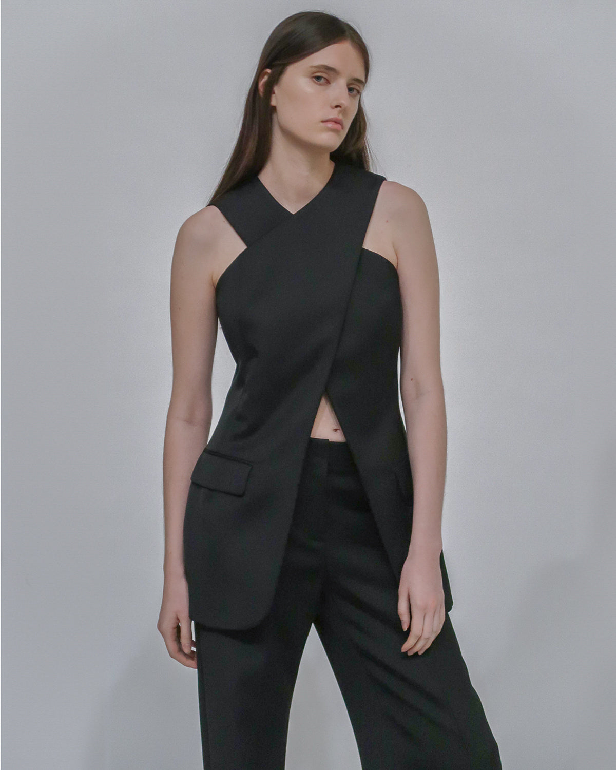人気満点 TAILORED CROSS FRONT TOP – Rosetta Getty トップス