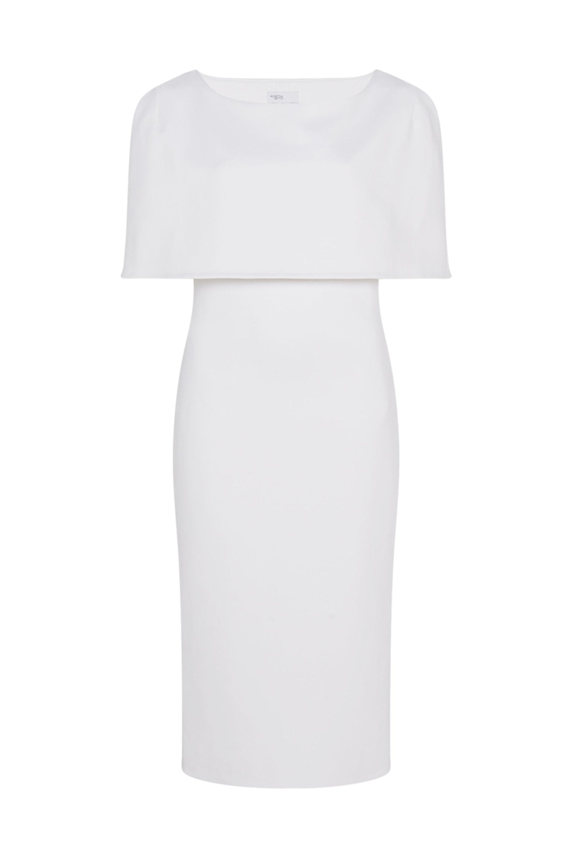 Rosetta Getty | Fitted CAPE Dress | M | White Rosetta Getty | Fitted CAPE Dress | M | White