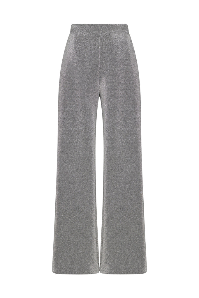 FITTED STRAIGHT PULL-ON PANT - LUREX