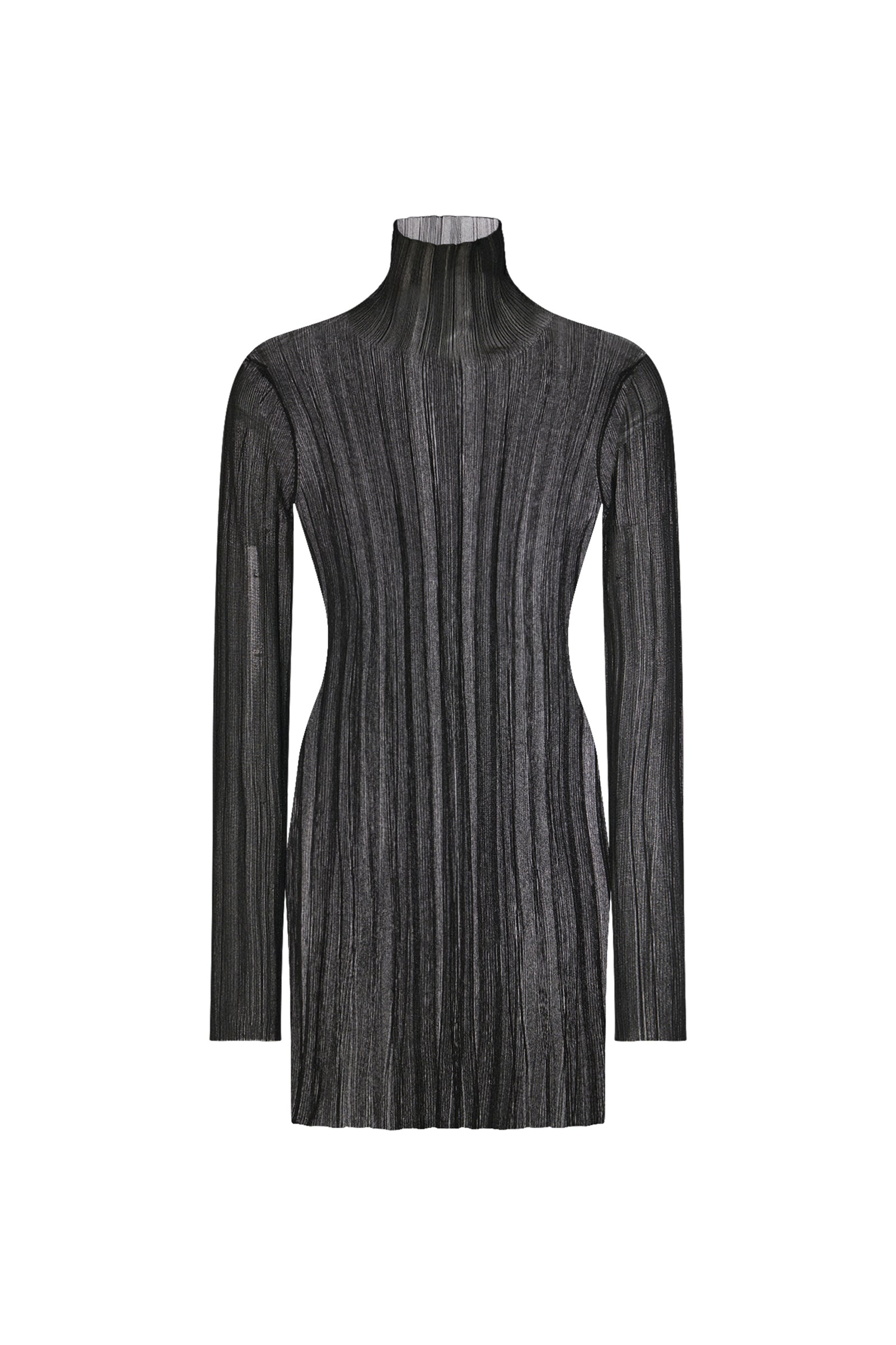 SHEER PLISSE TURTLENECK XXL / Black SHEER PLISSE TURTLENECK XXL / Black