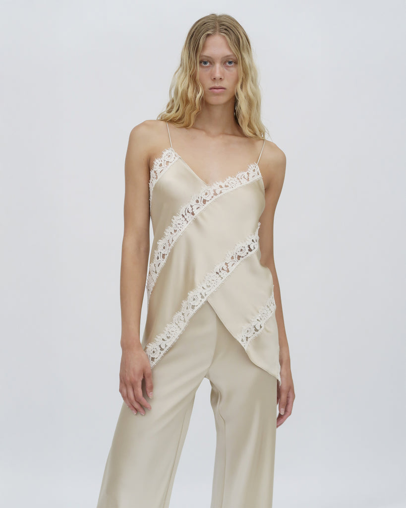 BIAS CUT WIDE LEG PANT