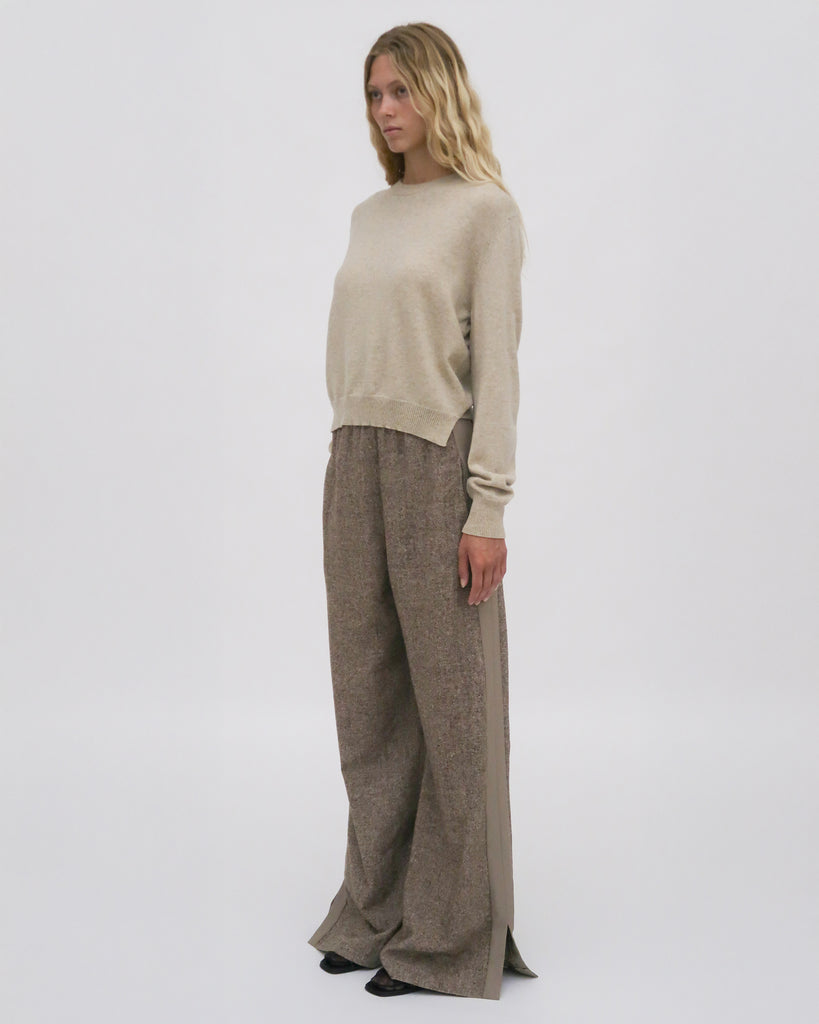 TUXEDO TRACK PANT - TWEED SUITING