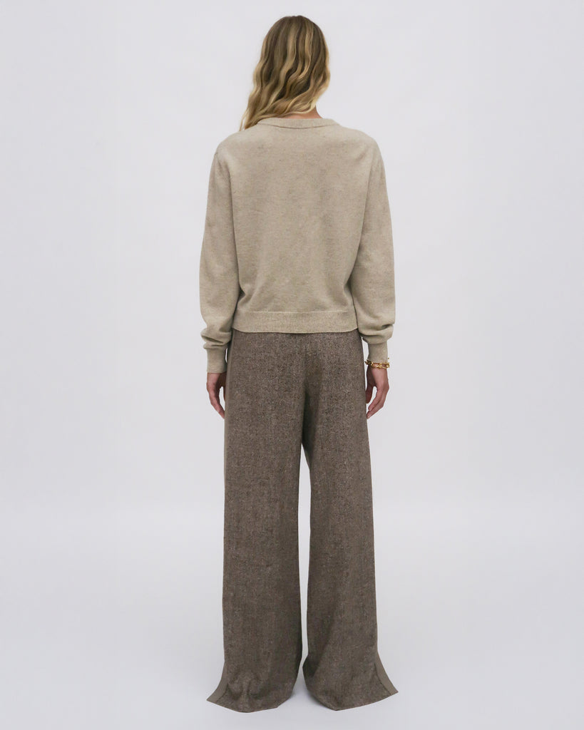 TUXEDO TRACK PANT - TWEED SUITING