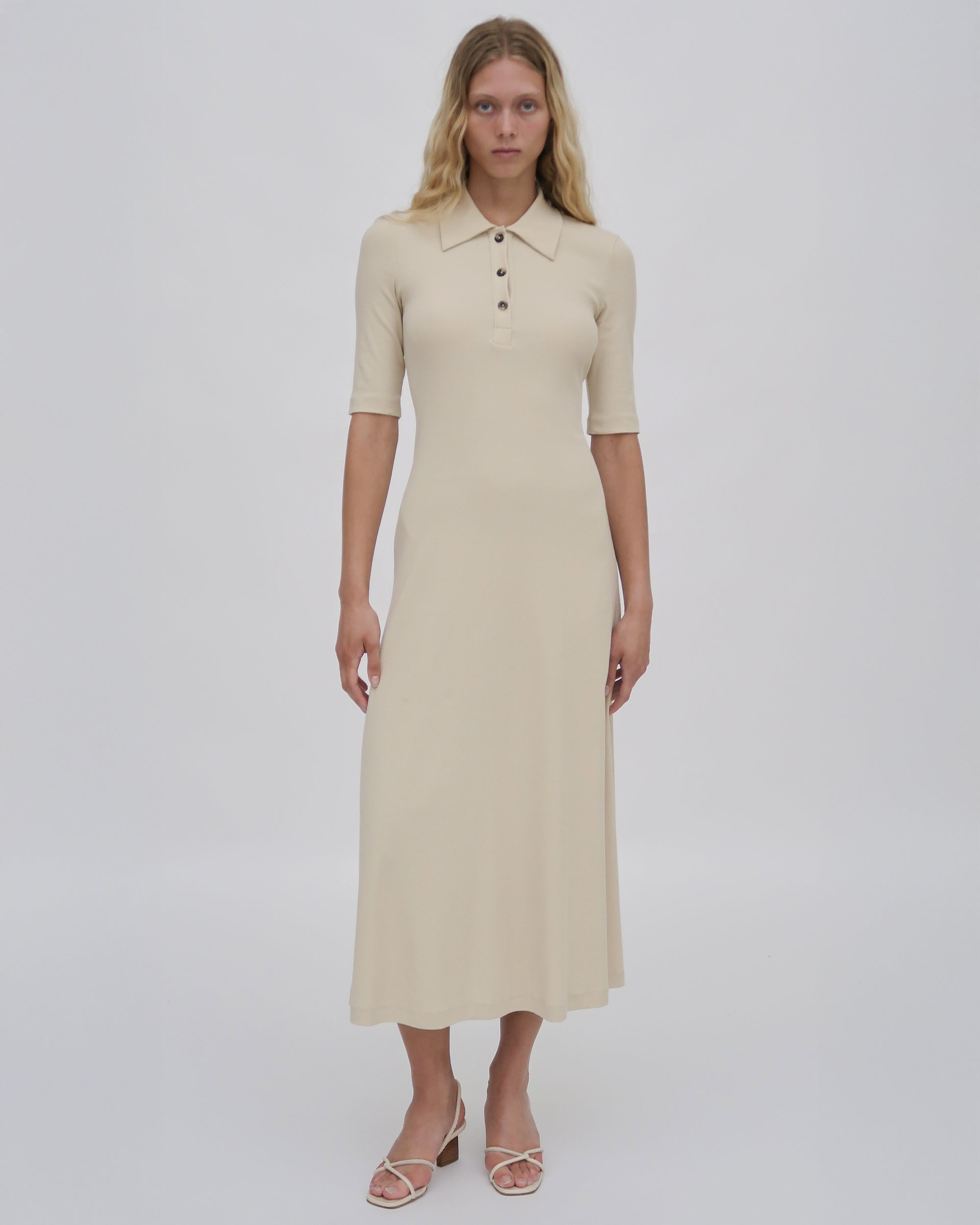 Rosetta Getty | Polo T-SHIRT Dress | M | White Rosetta Getty | Polo T-SHIRT Dress | M | White