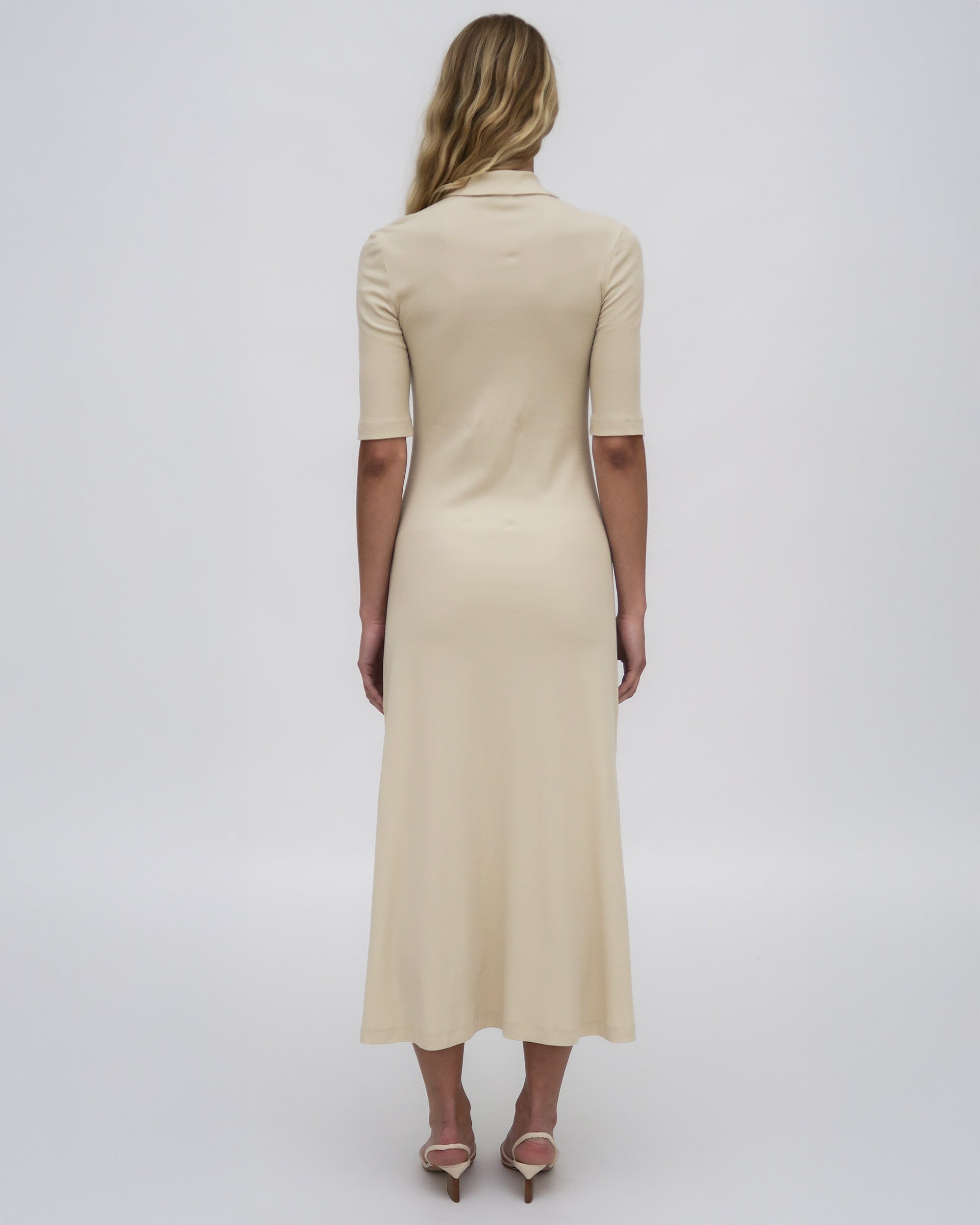 champagne shirt dress Women's Long Sleeve Belted Satin Midi Shirtdress