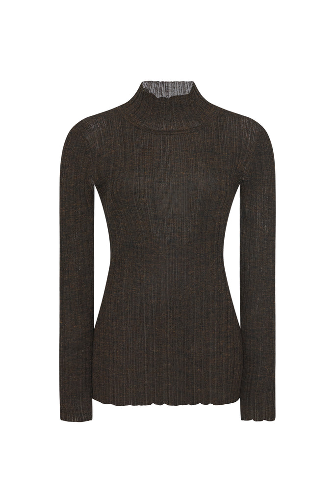 PLISSE TURTLENECK