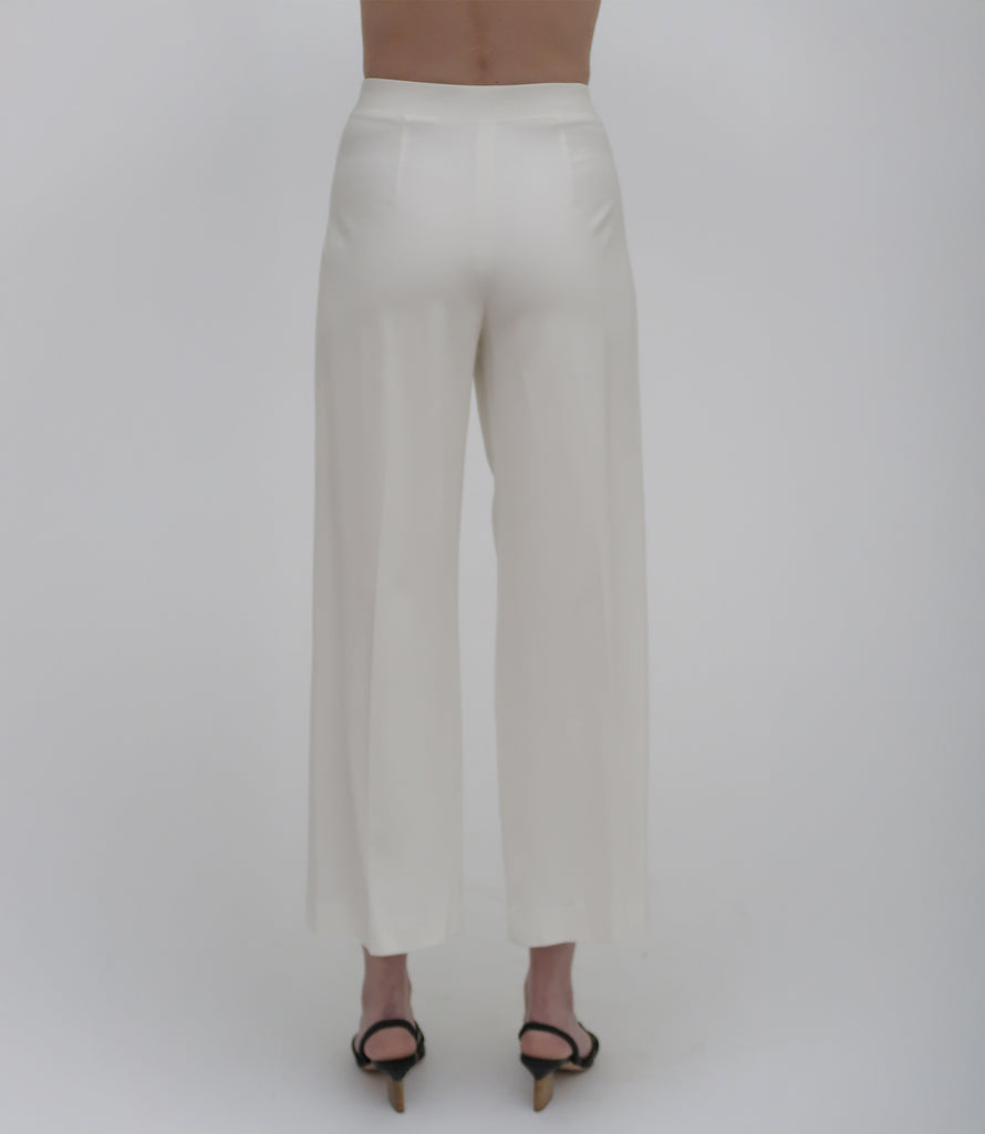 Pull On Cropped Straight Pant