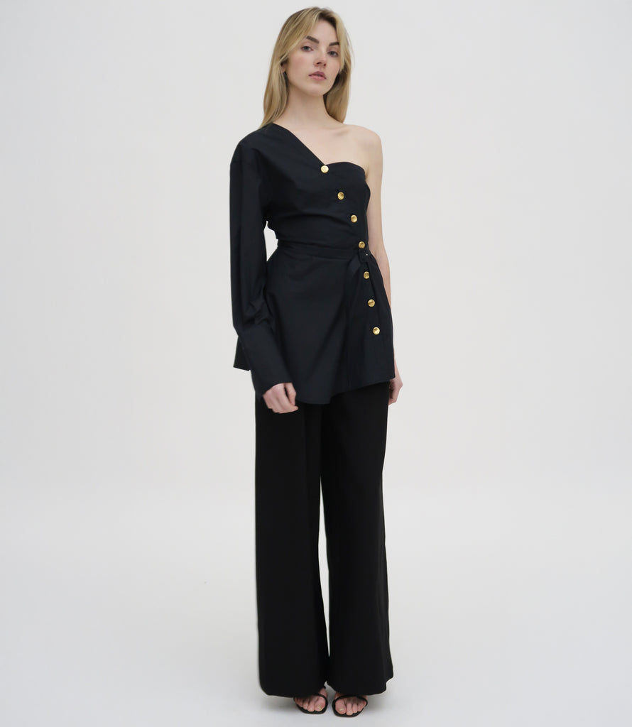 ASYMMETRIC ONE SHOULDER SHIRT