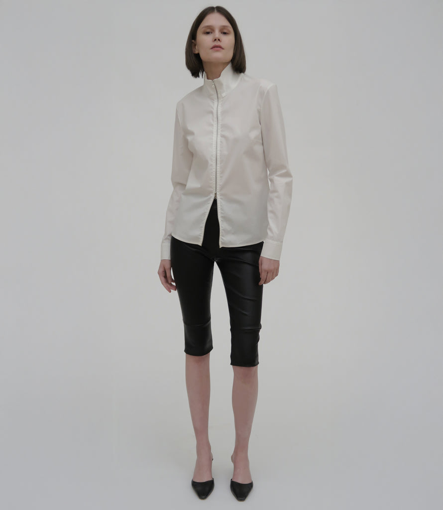SLIM ZIP-UP SHIRT