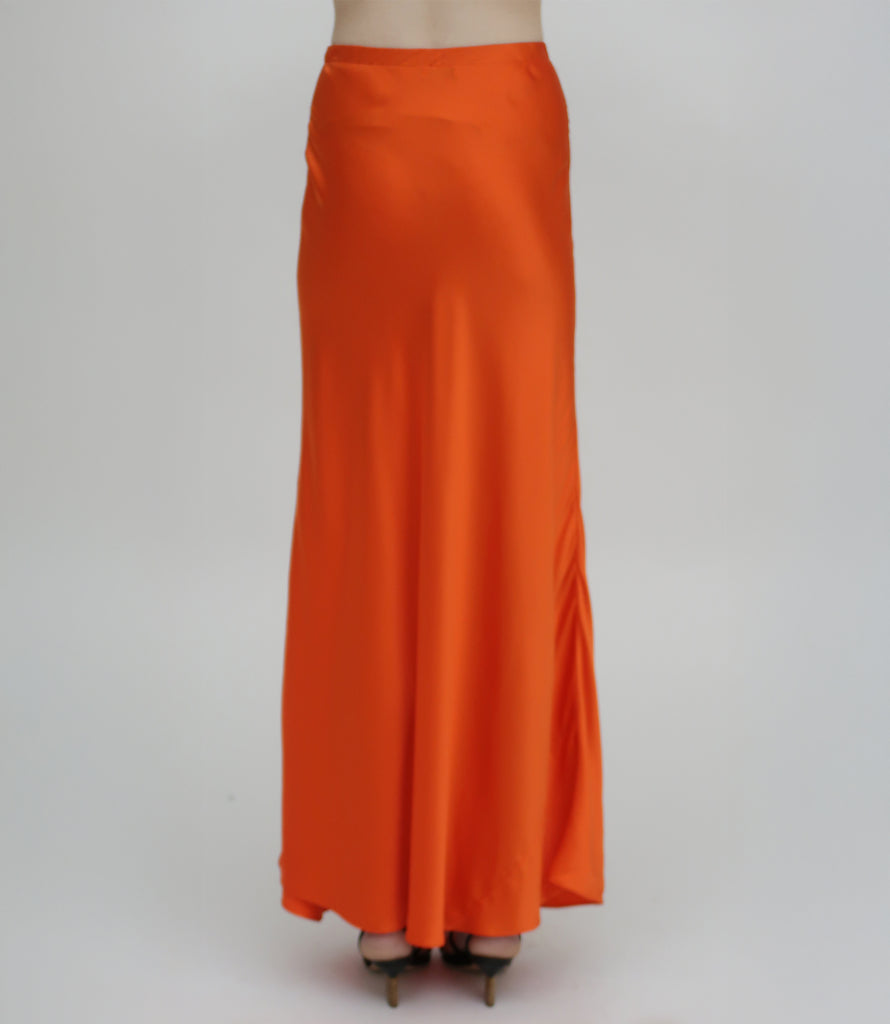 BIAS POLO TOP - SILK SATIN