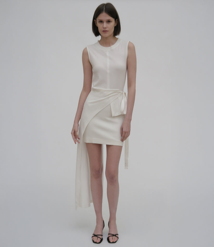 Tapered Mini Skirt