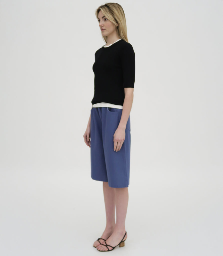 YOKE BERMUDA SHORT - STRETCH TWILL