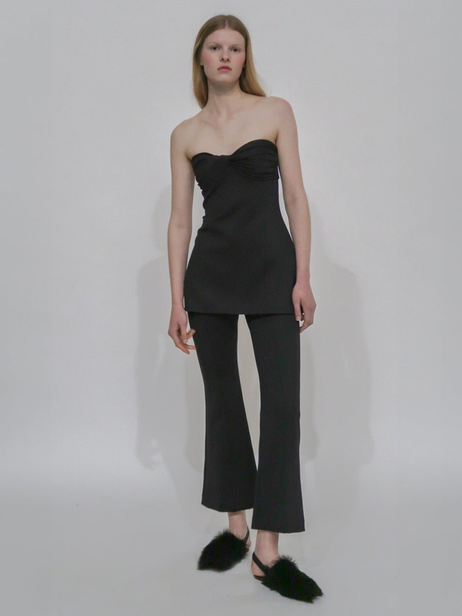 Rosetta Getty Cropped Flare Pull On Pants | Black | Size L | Shopbop Rosetta Getty Cropped Flare Pull On Pants | Black | Size L | Shopbop