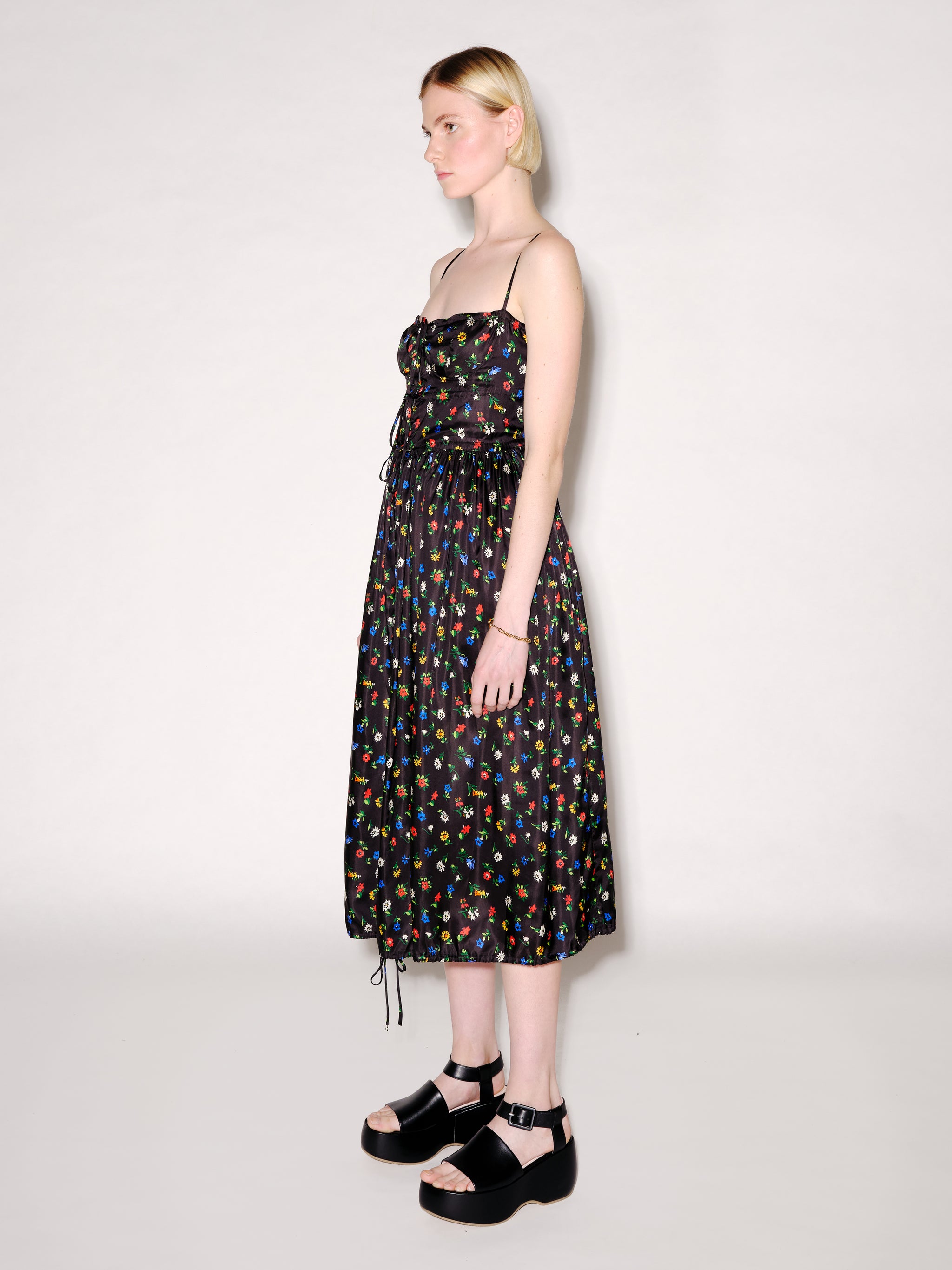 Drawstring Slip Dress – Rosetta Getty