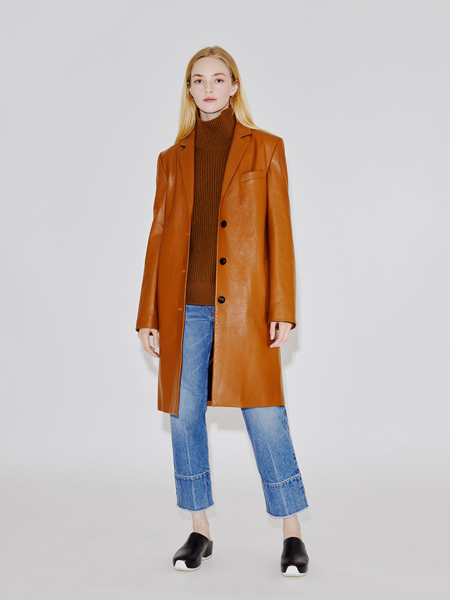 Tan clearance tailored coat