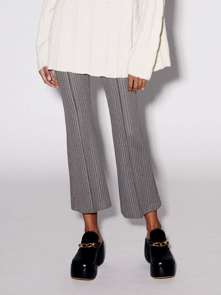 Pull On Cropped Flare Pant