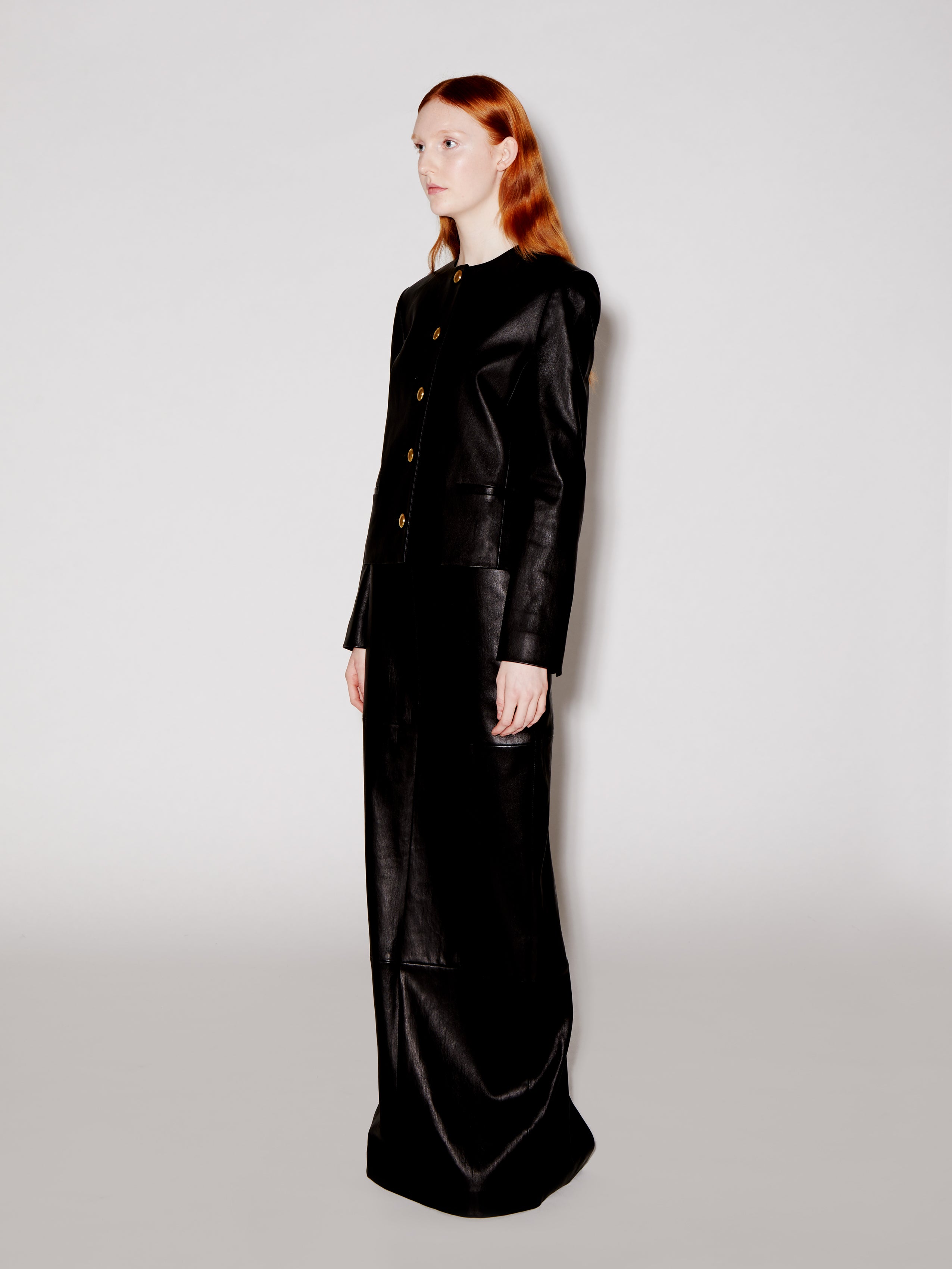 TAPERED MAXI SKIRT - STRETCH PLONGE – Rosetta Getty