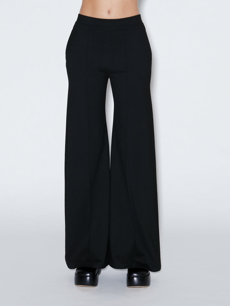 Pintuck Wide Leg Pant