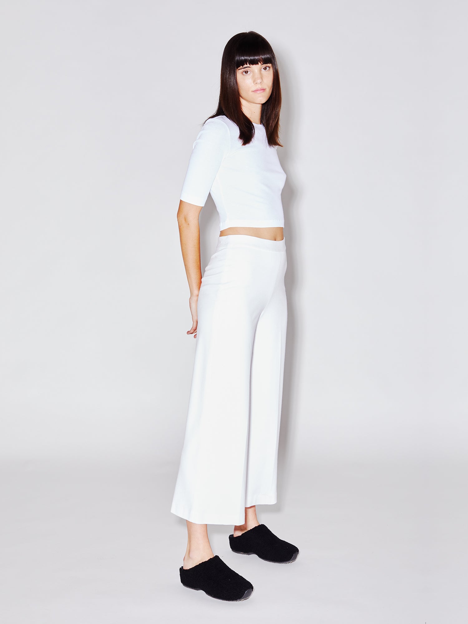Pull On Cropped Straight Pant – Rosetta Getty