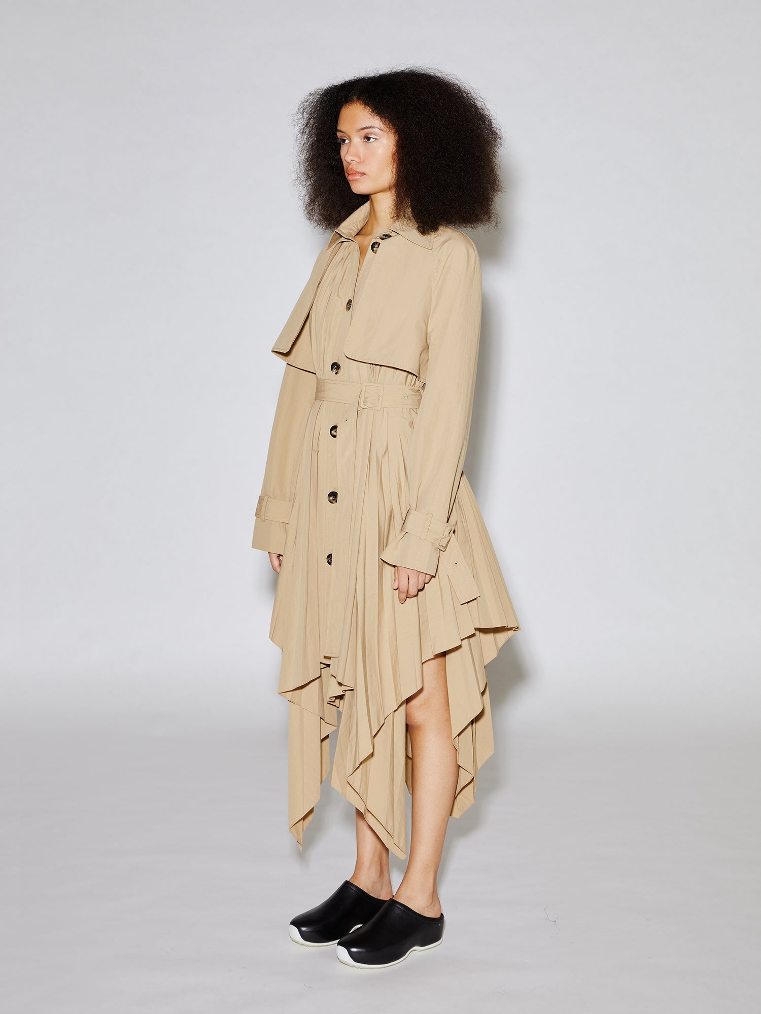 PLEATED TRENCHCOAT – Rosetta Getty