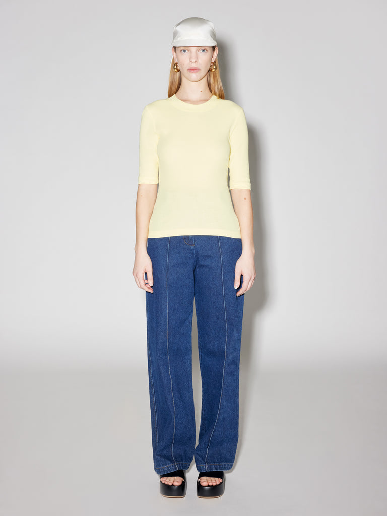 Cropped Sleeve T-Shirt